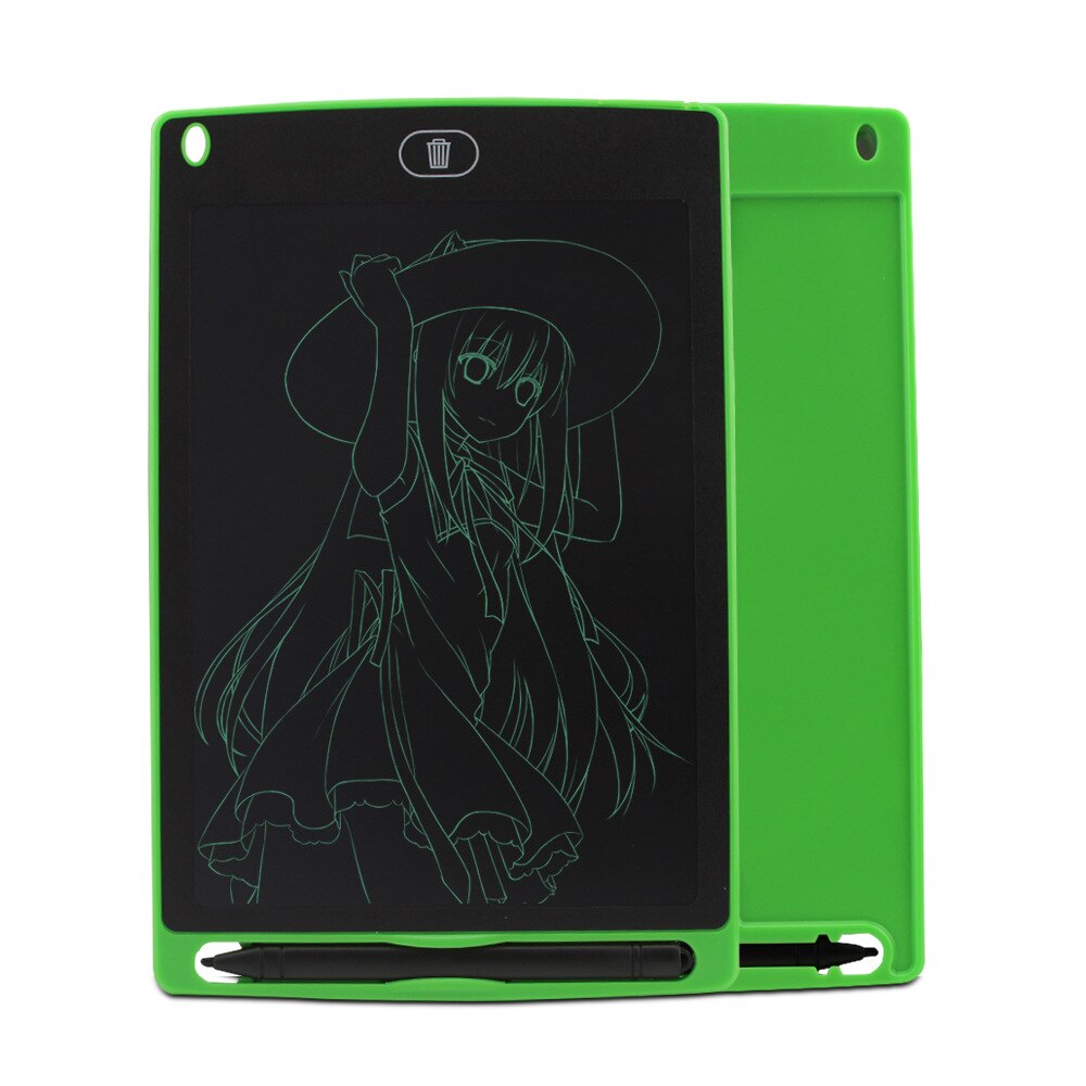 Smart Scrittura Tablet LCD Tavoletta di Scrittura Elettronica Blocchetto Per Appunti Comprende Tavolo Da Disegno e Lo Stilo, 4.5 Pollici Ufficio Gadget: 8.5inch Green