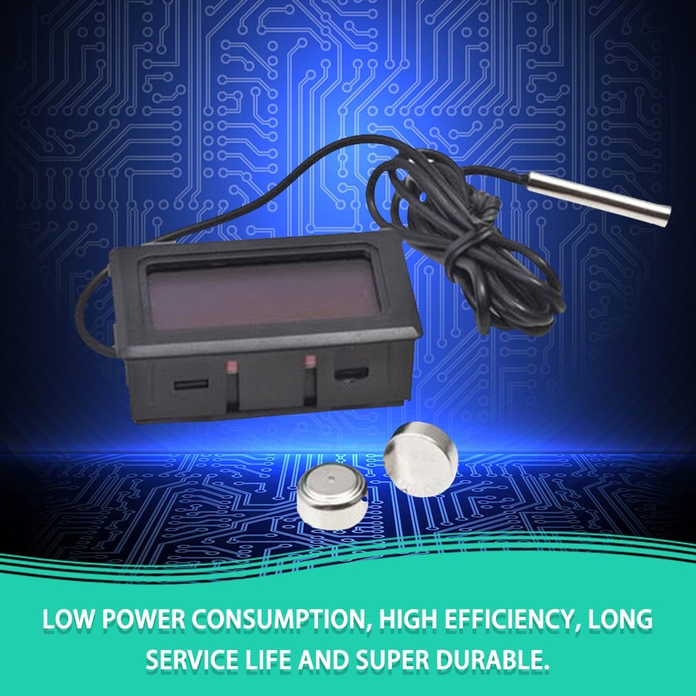Refrigerator Thermometer Electronic Digital Thermograph LCD Fridge Freezer temperature Tester Probe Sensor Meter 1 m