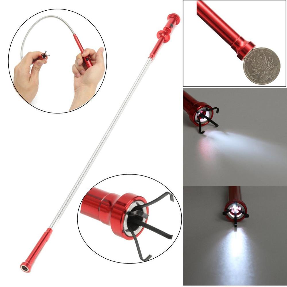 Magnetic Claw Pick-Up Tool Lighted Flexible Claw Grabber for Litter Pick Home Sink Garden