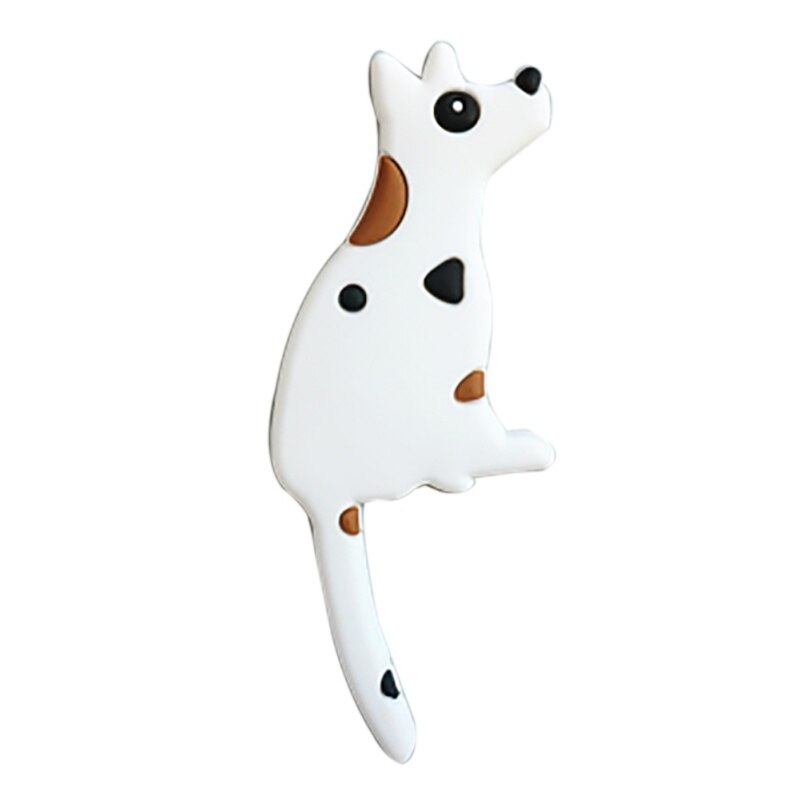 Cute Cartoon Cat/Dog Magnetic Wall-hung Key Fridge Sticker Multifunctional Refrigerator Magnet Hook Door Home Decoration