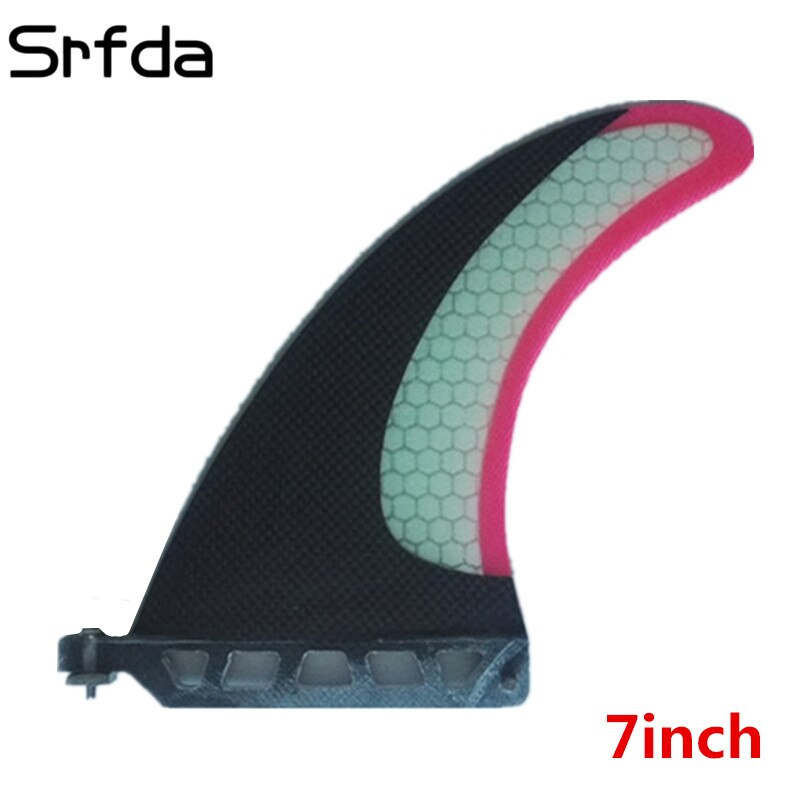 Srfda surffausrivat, koko 7 "ja 2 kpl gl wir surffilauta longboard fin hunajakenno hiili surffausrivat