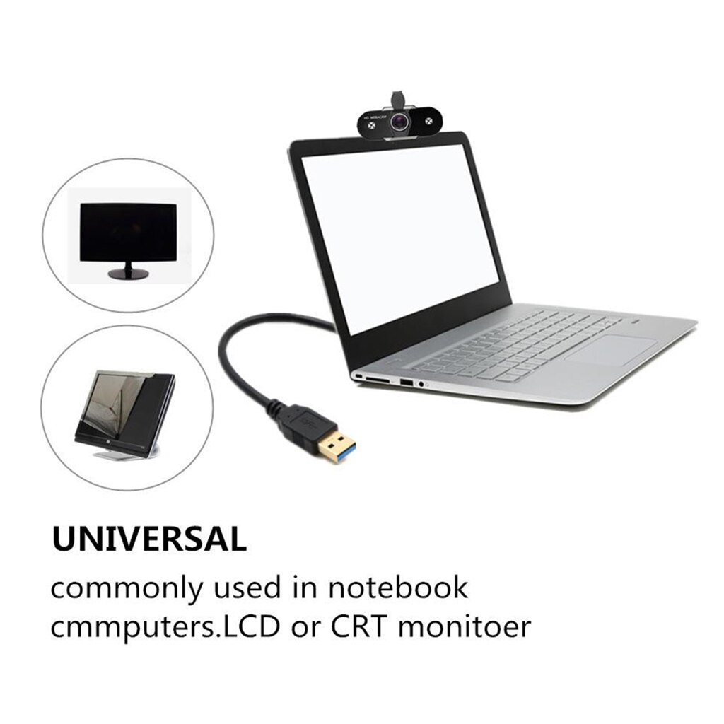 2K/720P/480P/1080P HD Webcam PC Web Cam USB Web Camera Mini Computer USB Camera Built-in Microphone Web Camera Autofocus