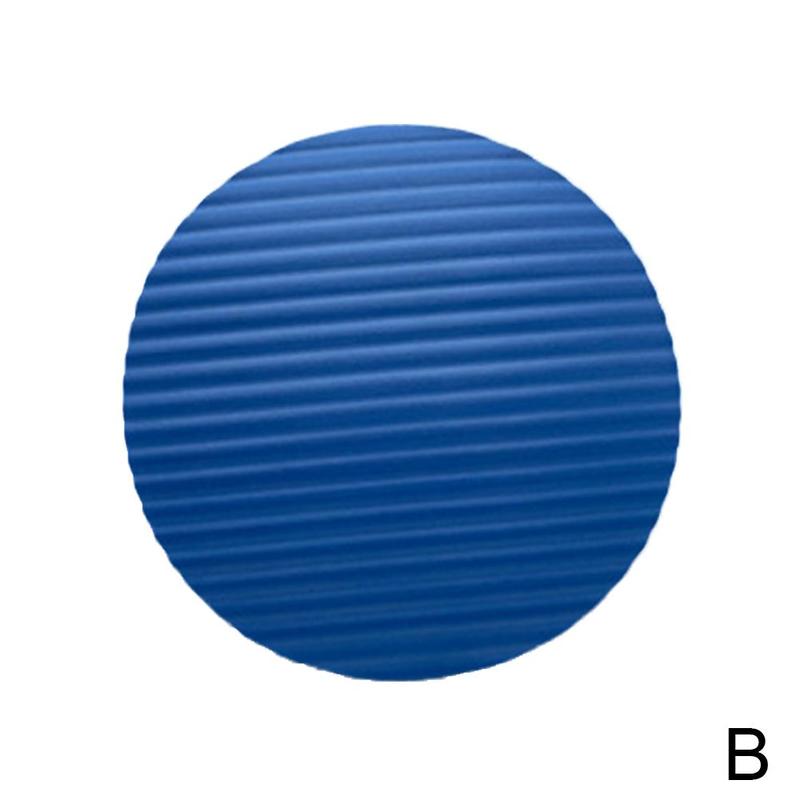Almohadillas redondas para hacer ejercicio, almohadillas para Yoga, almohadilla de protección del pecho, almohadillas para hacer ejercicio, almohadillas para hacer ejercicio, almohadillas acolchadas para codos de apoyo plano: One-size blue