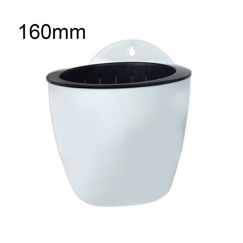 Self Watering Flower Pot Wall Hanging Resin Plastic Planter Durable For Garden Balcony DC156: Large