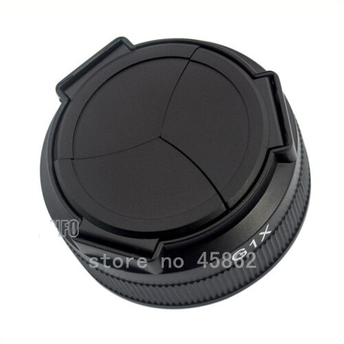 Self-Retaining Auto Open Close Sync Lens Cap For G1X G1 X with a clean cloth