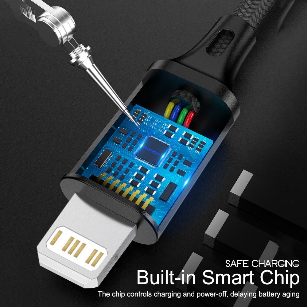 3m Daten USB Ladegerät Kabel Pro iPhone X XS Max 13 12 11 5 8 7 6 6s Plus SE Apfel iPad 3A schnell aufladen Telefon Kabel kurz lang Kabel
