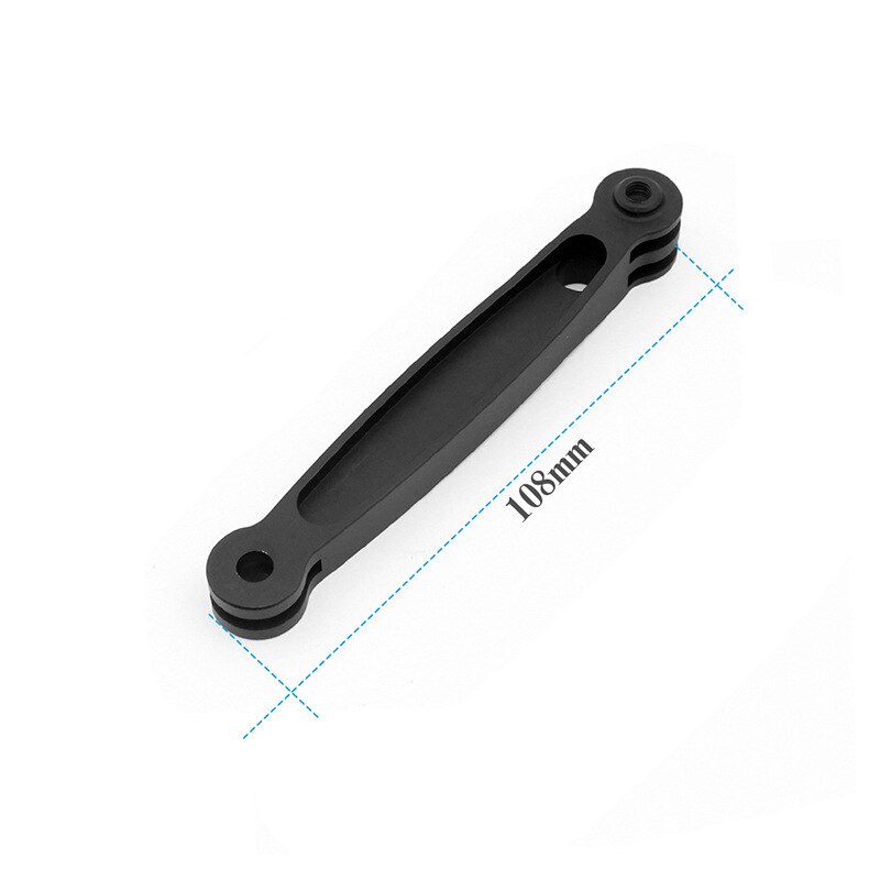 Til gopro tilbehør cnc aluminium mount hjelm arm forlænger stang selfie stick 3 vej til go pro hero 8 7 9 sjcam xiaomi  yi 4k: 108mm pol
