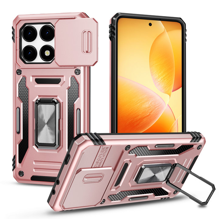 Shockproof Case For Xiaomi 14T Pro 5G Armor Camera Slide Ring Back Cover For Xiaomi 14T Case Mi 12X 12S 12 11T Pro 14 T Funda