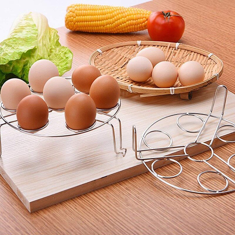 Kitchen Createy Stackable Egg Steamer Rack Trivet Egg Rack for Instant Pot Egg Steaming Rack Stand Basket Holder