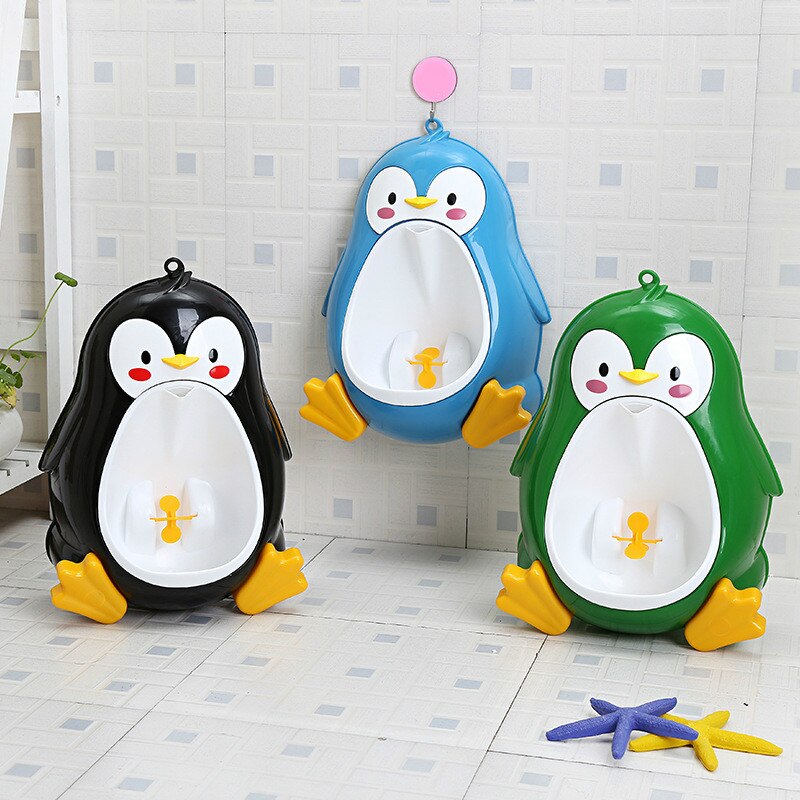 Bébé urinoir bébés garçons pot toilette formation pingouin forme animale enfants enfants support Vertical urinoir infantile garçon Penic pipi
