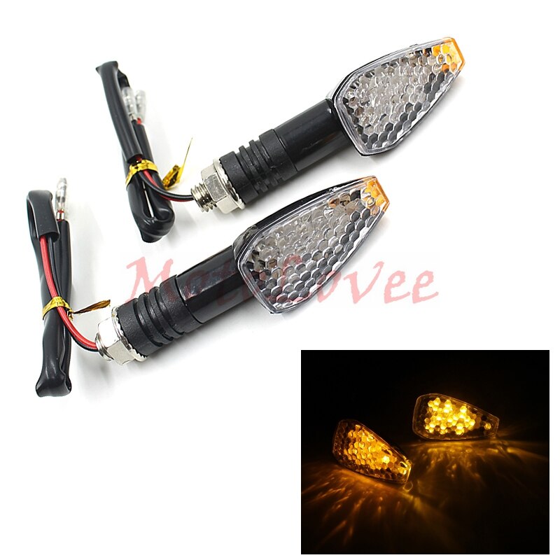 Clignotants LED Ambre DowraP Pour Guidon Moto 22mm - Paire De Feux Jaunes De Sécurité Et Style Sur Barre De Poignée
