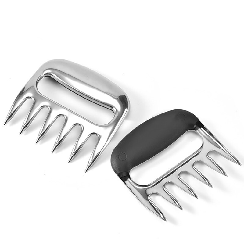 BBQ métal viande griffes diviseur acier inoxydable fourchettes à viande ours griffe viandes séparateur pour cuisine dinde boeuf porc déchiqueter BBQ outils