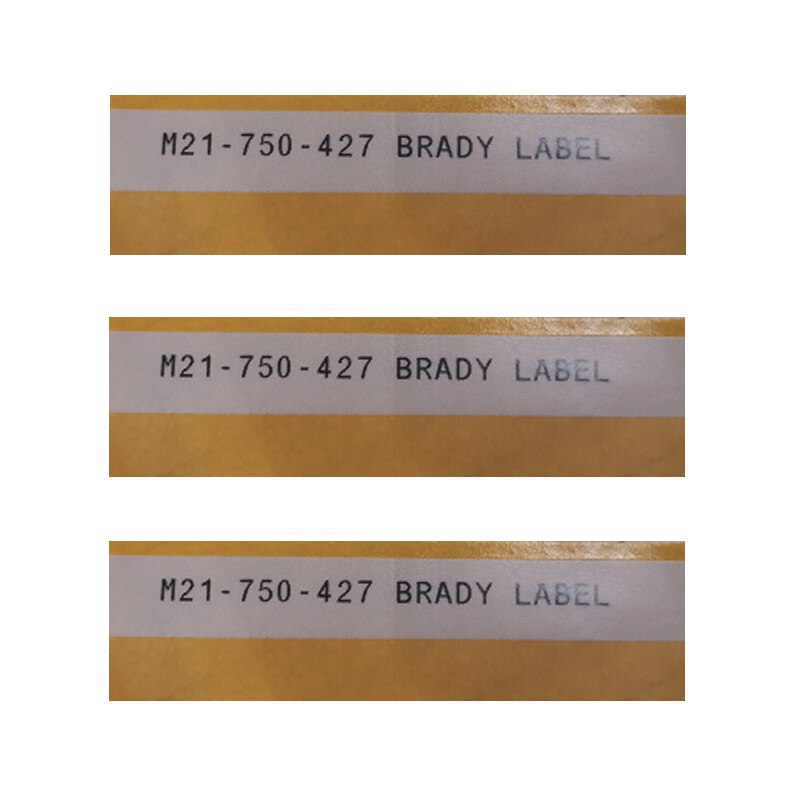 Bmp21 M21-750-427 Label Tape Black On White vinyl film Compatible for Brady BMP21 Plus ID PAL LABPAL Label Maker