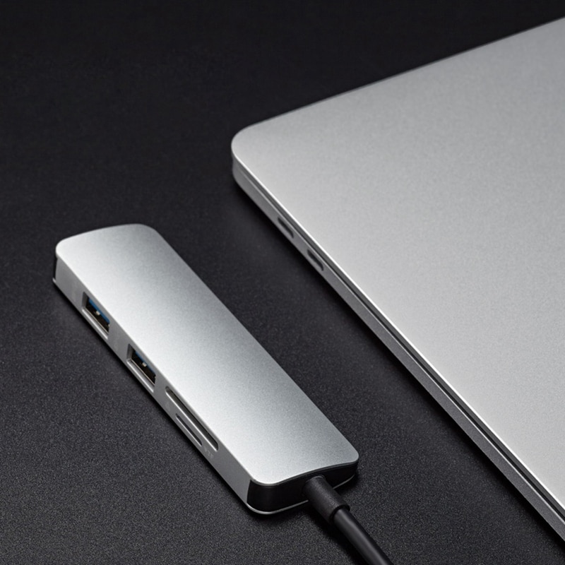 Hub Usb 5 en 1 lector de tarjetas USB 3,0 HUB Micro adaptador de cuatro puertos USB 3,0 Hub USB Splitter adaptador de alta velocidad accesorios de computadora