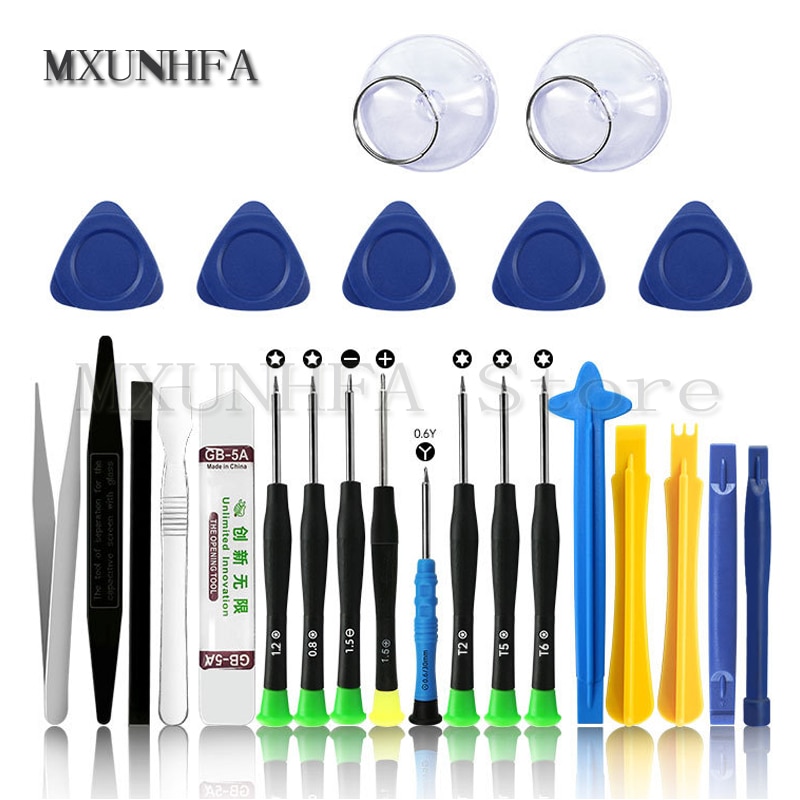25 in 1 Screwdriver Set Mobile Phone Repair Tool Kit Spudger Pry Opening Tools for iPhone Android Replacement DIY Hand Tools