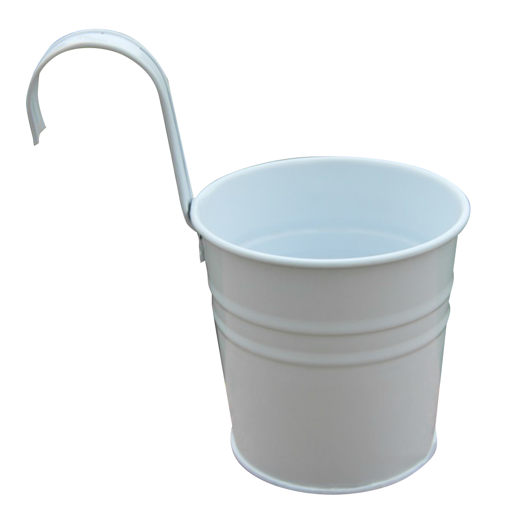 Seau multicolore porte-fleurs en métal Succulent suspendu pot de fleurs panier plante jardinière balcon décors: NO.8