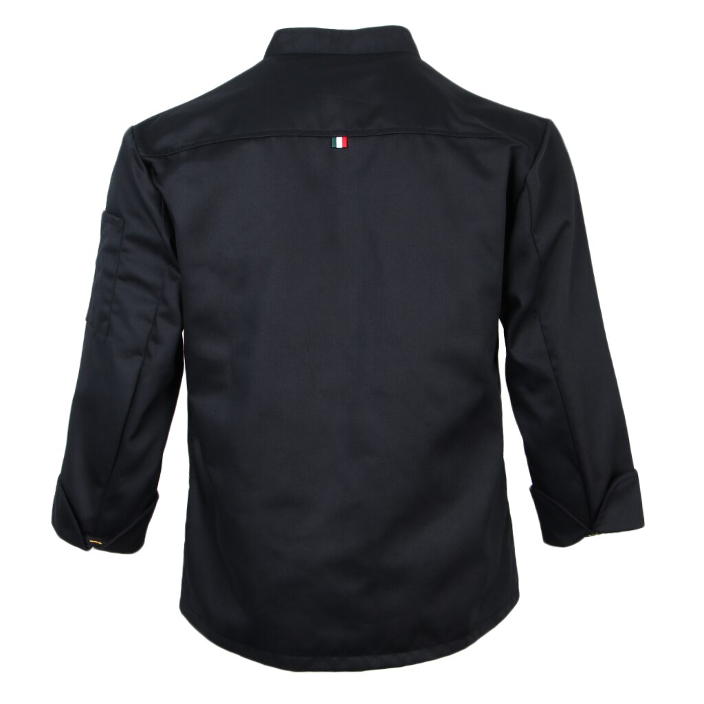 Unisex Single Breasted Cook Suit Long-sleeve Clothes Chef Uniform Chef Coats for Restaurant Hotel Cafe