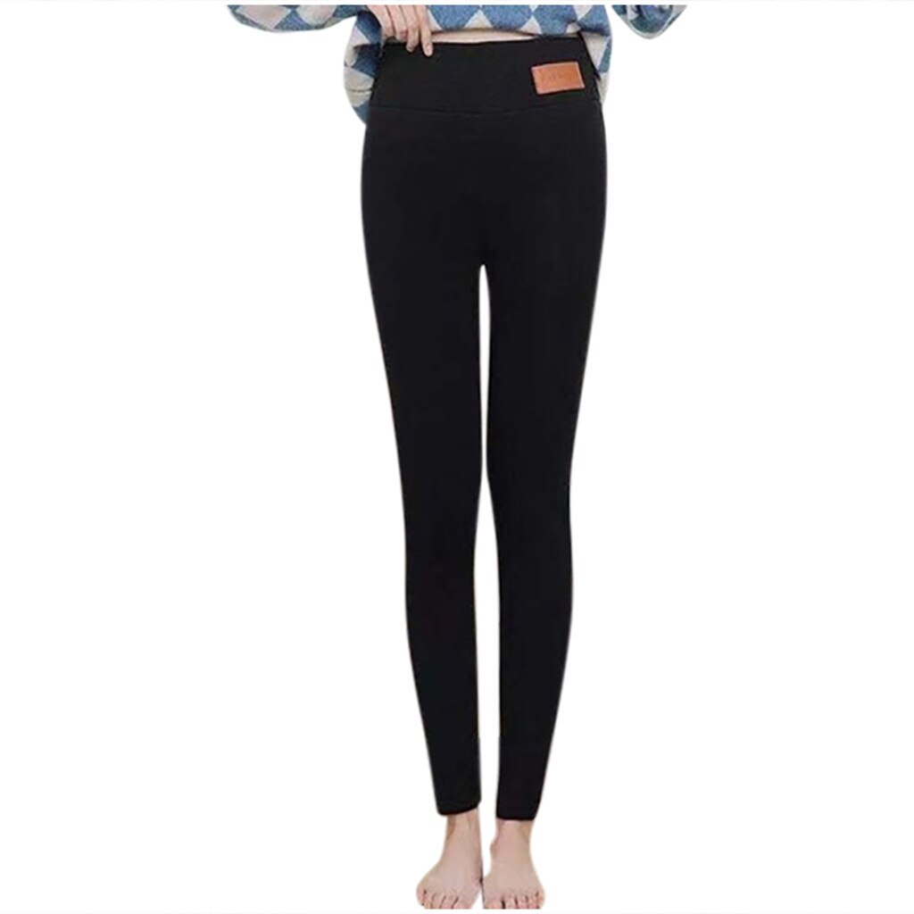 40@ Sport Leggings Solid Warm Winter Tight Thick Velvet Wool Women Cashmere Pants Trousers Leggings Спортивные Штаны Женкие: XXXL