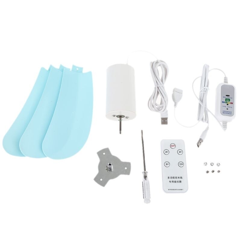 Universal 5V USB Powered Remote Control Timing Ceiling Fan Air Cooler Hanging Fan for Dormitory Bed Camping Outdoor Tent Picnic: B
