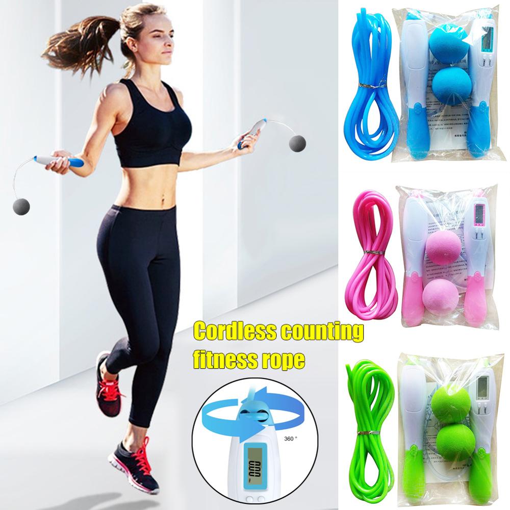 Electronic Counting Wireless Skipping Rope Dual-purpose Calorie PVC Weight-bearing Wireless Physical Fitness Exercise