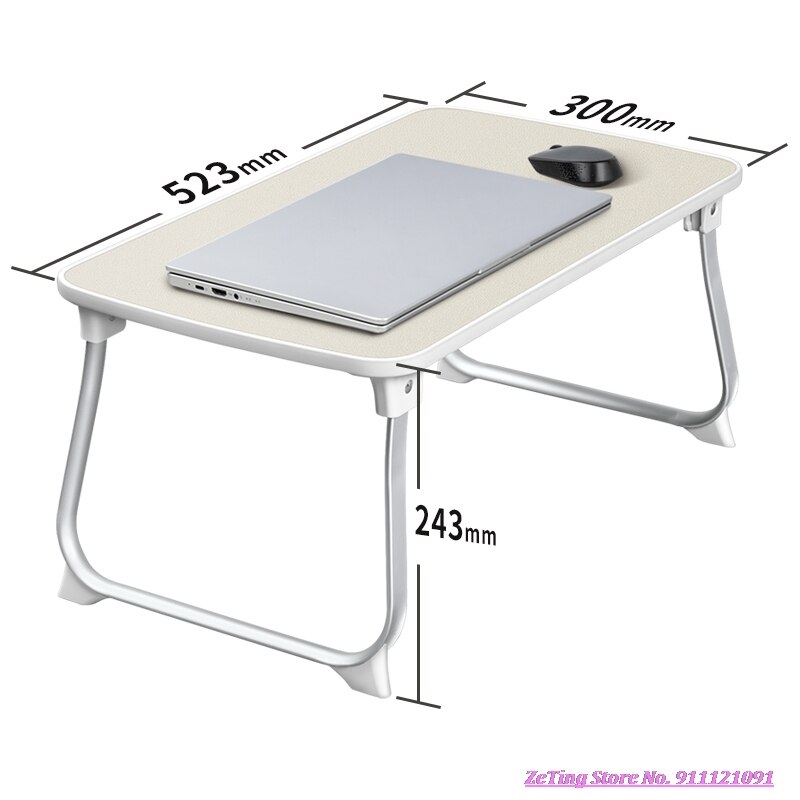 Foldable laptop desk for bed & Sofa writing desk small table household dining table children's bay window foldable bracket Cool: 523x300x243mm
