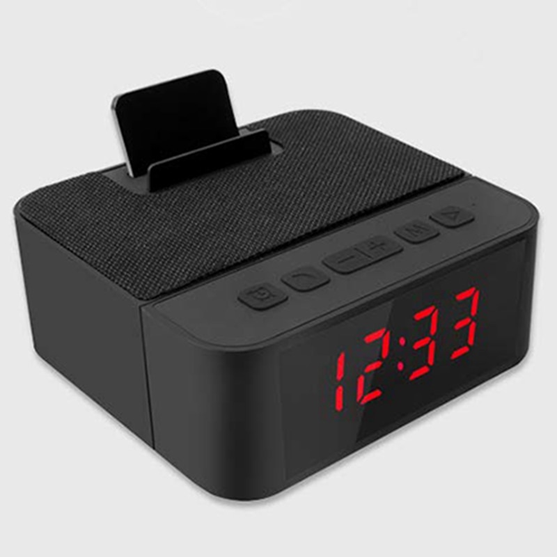Digital Radio Alarm Clock All-In-One With Wireless Speaker,Am/Fm Radio,Usb Charging Port,Snooze,Ac And Battery Operated