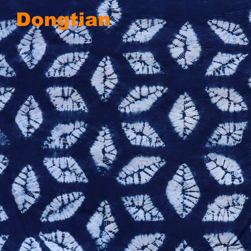 Traditional Hand-dyed Cloth Hand Tie Dye Indigo Fabric Natural Plant Tie Dyed Shibori Fabric Blue Indigo Fabric Crafting Cloth: Style 5