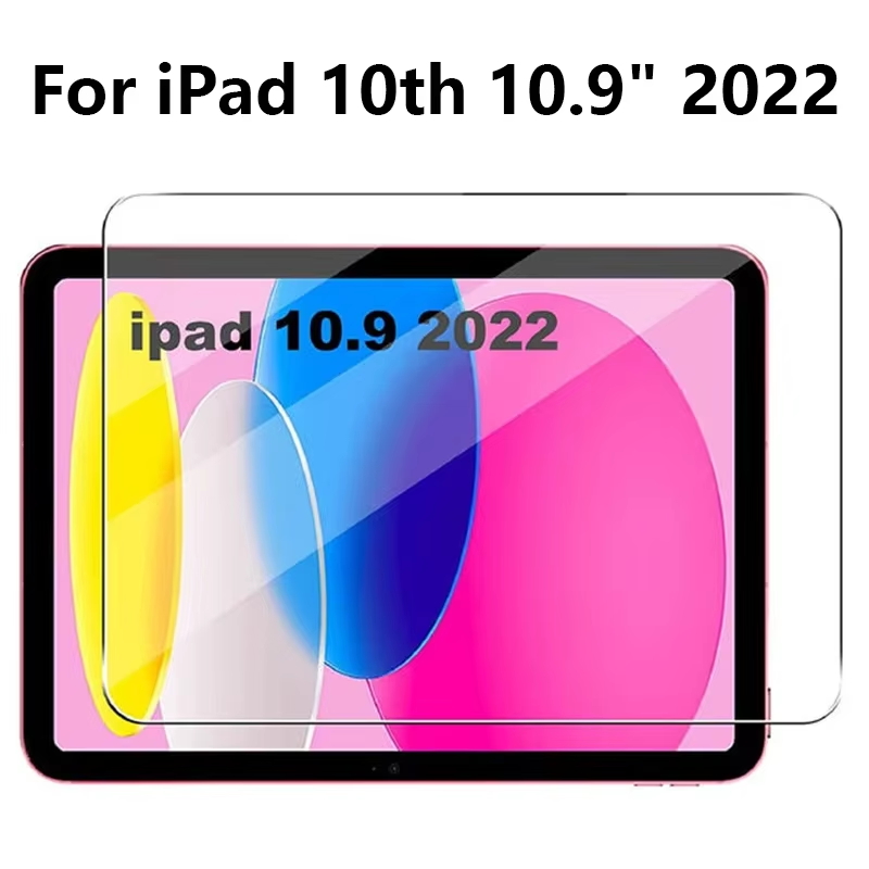 For ipad 10th gen 10.9 tommers herdet glass skjermbeskytter ipad 11 a16 nettbrett ripebestandig klar beskyttelsesfilm: Gul
