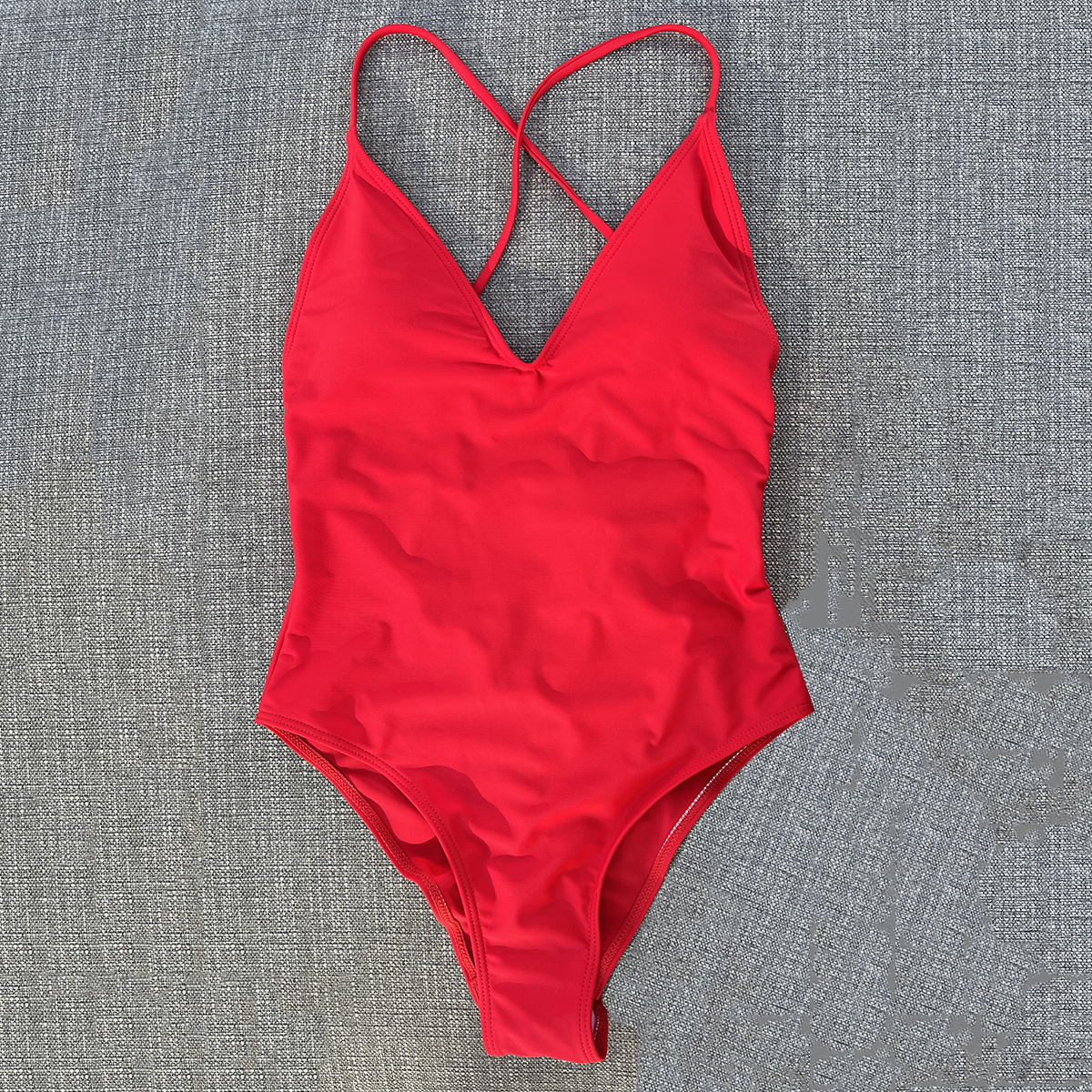 Bañador unicolor de una pieza para mujer, traje de baño , Bikini, traje de baño Sexy de talla grande, traje de baño para mujer