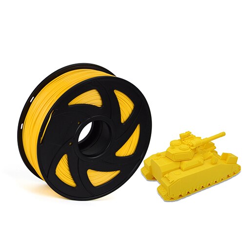 Twotrees 3d filament pla 1.75mm multi-farver 1kg plastic spoler nøjagtighed  +/-0.02mm vakuum emballage til 3d printer forbrugsstoffer: Pla 1kg gul
