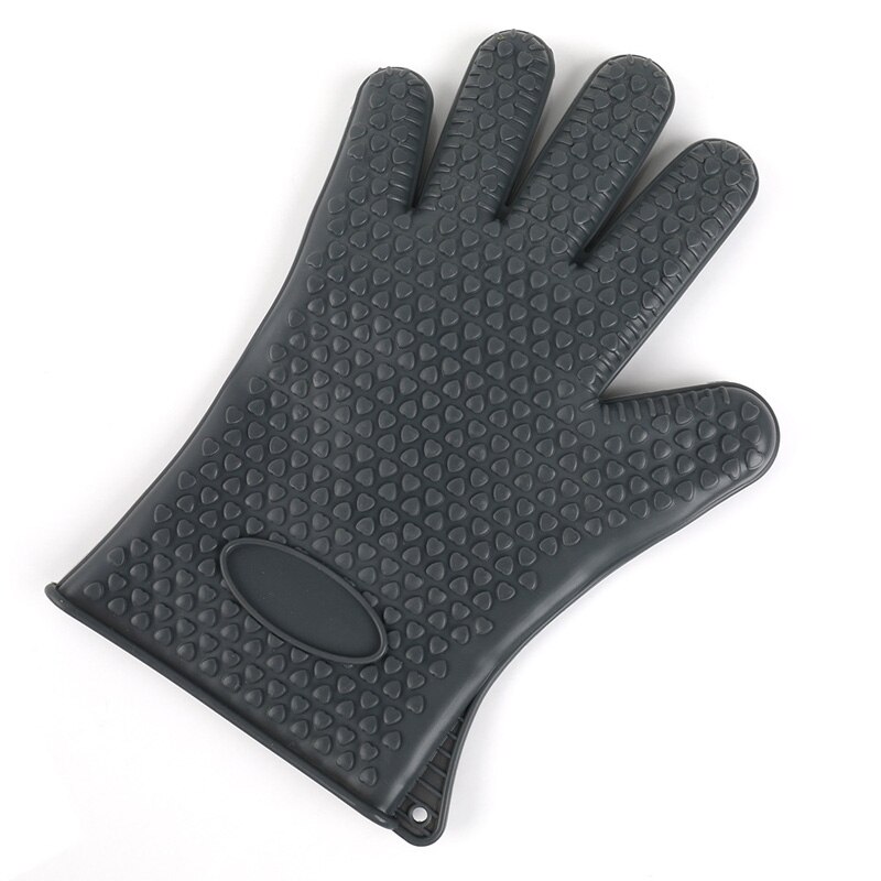 Gant de cuisson en Silicone | 1 pièce, résistant à la chaleur, gant de cuisson, gant de cuisson, gant de cuisine pour micro-ondes: Grey