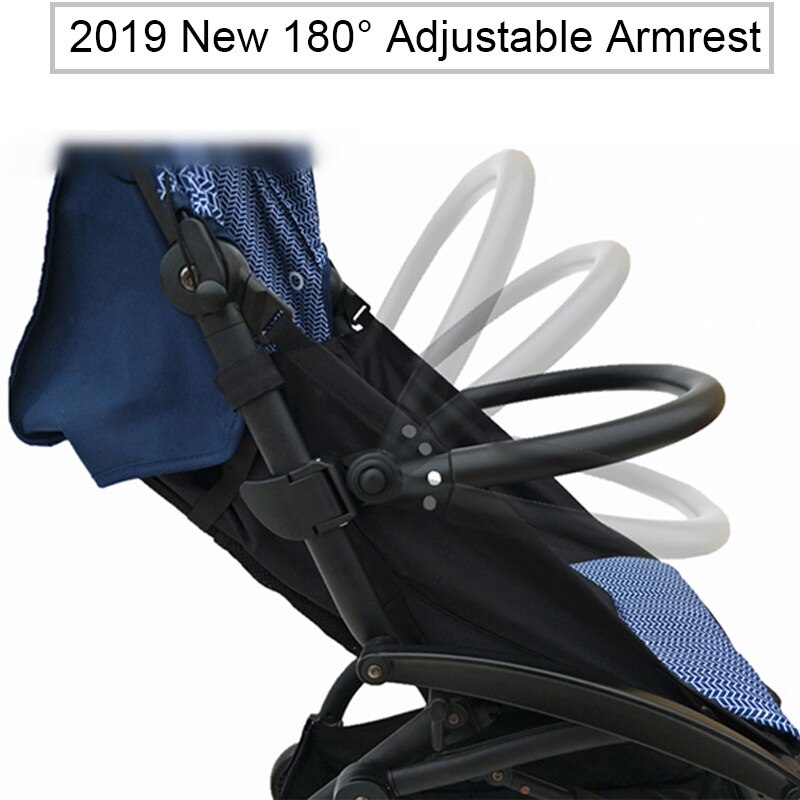 Neue kinderwagen Zubehör 180 grad einstellbare leder armlehne stoßstange Bar Für Babyzen Yoyo Yoya Berg Buggy Vovo Vinng