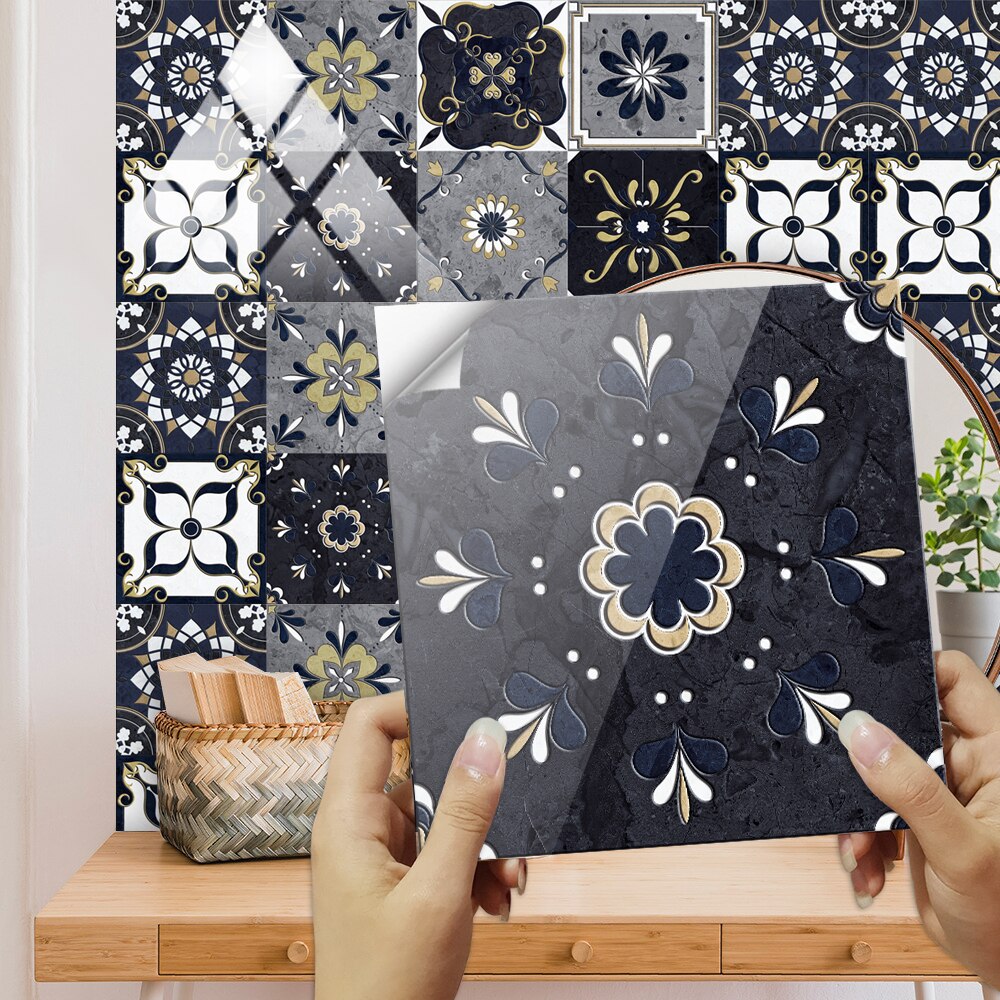 10pcs/set Mexican Tiles Wall Sticker Kitchen Wardr... Grandado