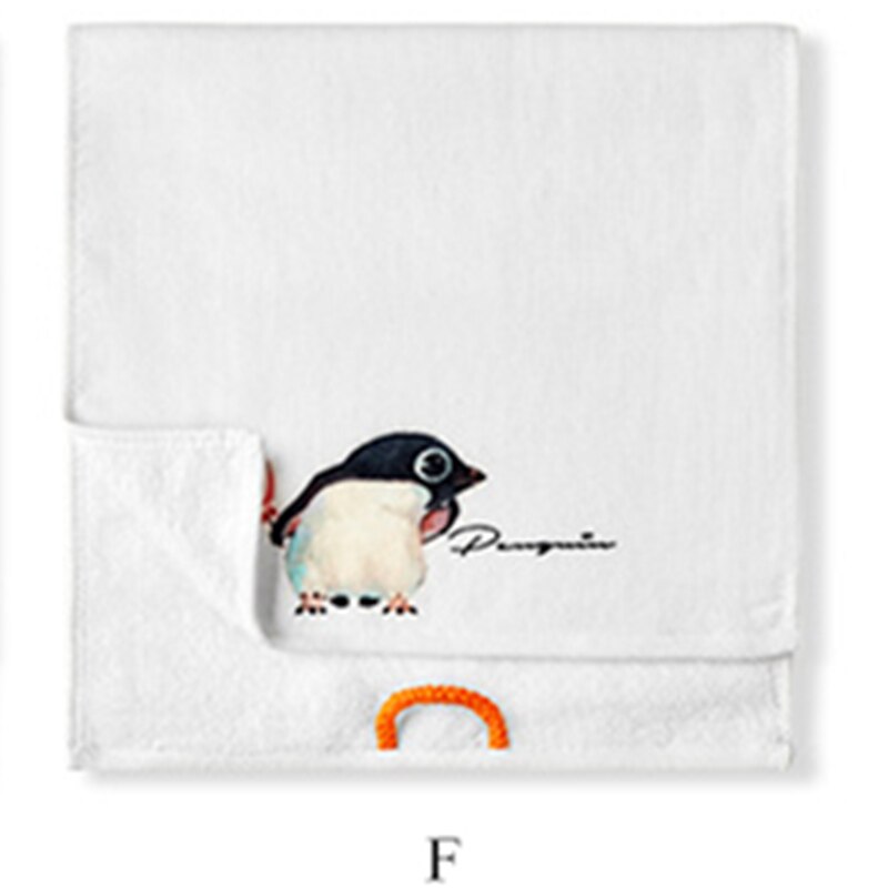 Vauvan pyyhe puhdasta puuvillaa lasten kasvopyyhkeet pehmeä lasten nenäliina koukulla kylpypyyhe vastasyntyneille vauvoille 25*50cm valkoista: F