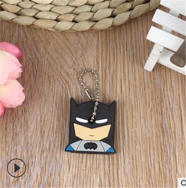 1PC Key Top Cover Cap Topper Keyring Cute Animal Multi Color Soft Plastic Key Cover for House Room Box Keys: 13