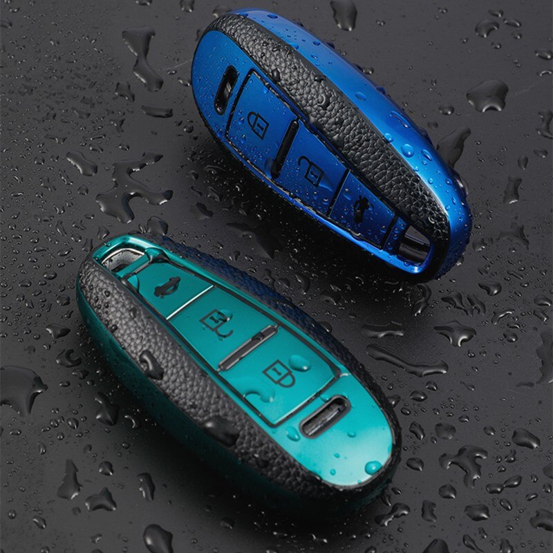 Carbon key fob cover case hood skin protect holder for SUZUKI Swift Sport SX4 SCORSS grand vitara remote car accessori