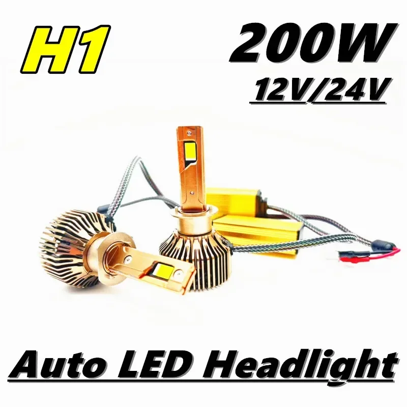 D2H bombillas LED para faros de coche D2S D4S potente 200W 20000LM Kit reemplazable Xeon LED Plug & Play 12V H1 H7 H4 H11 bombilla para faros de coche: Azul
