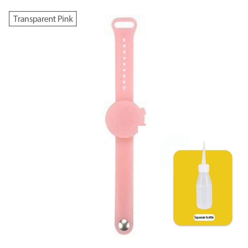 Hand Sanitizer Disinfectant Silicone Bracelet Durable Wristband Hand Sanitizer Bracelet For Children With Soap Dispenser Cocina: Brown