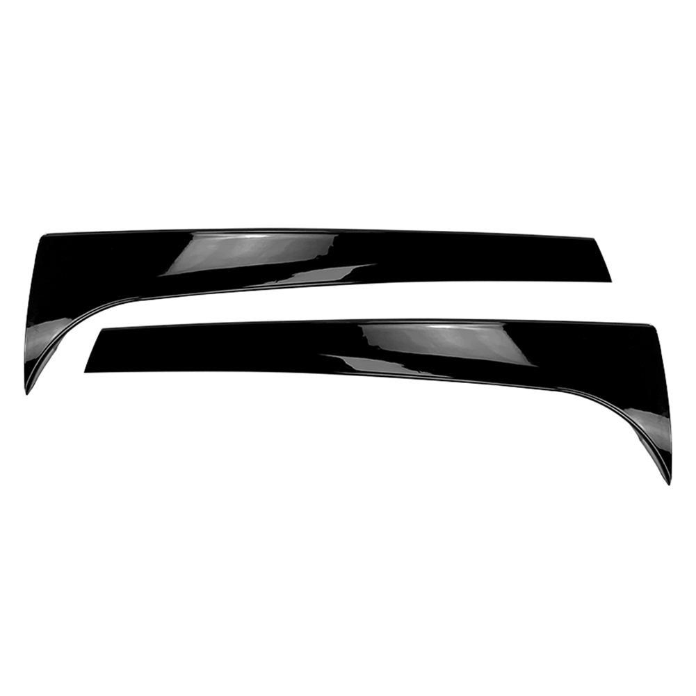 Blank sort abs bil bagrude spoiler side wing trim cover decorate 2x til skoda karoq