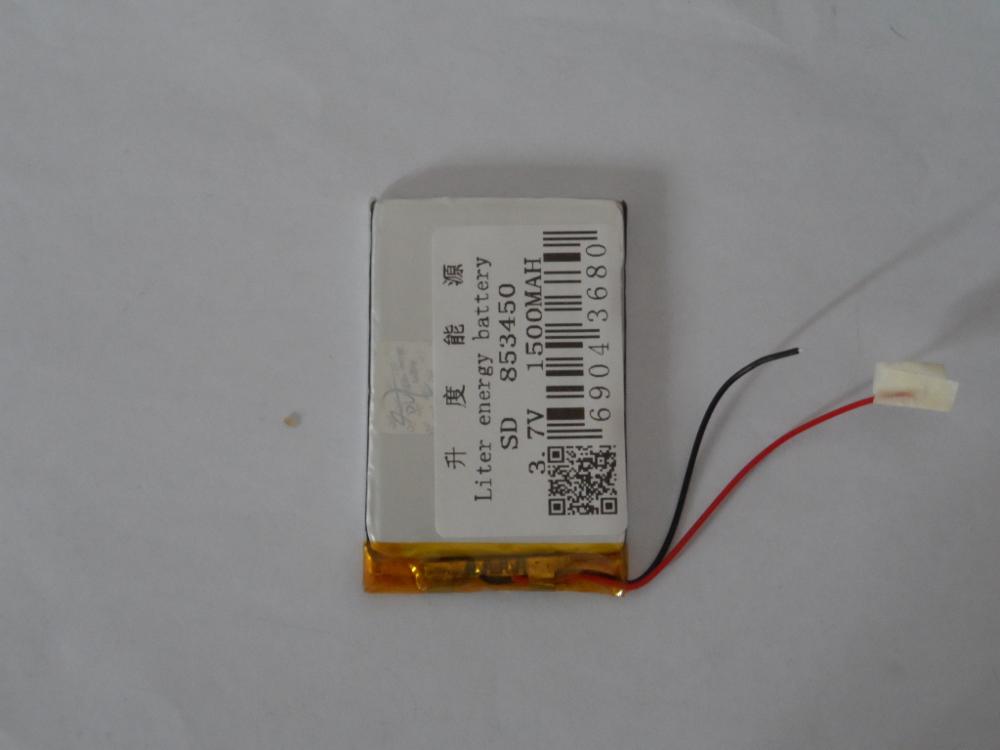 Batería de polímero de litio 853450 3,7 V 1500MAH batería de la lámpara del altavoz 50*34*8,5 MM