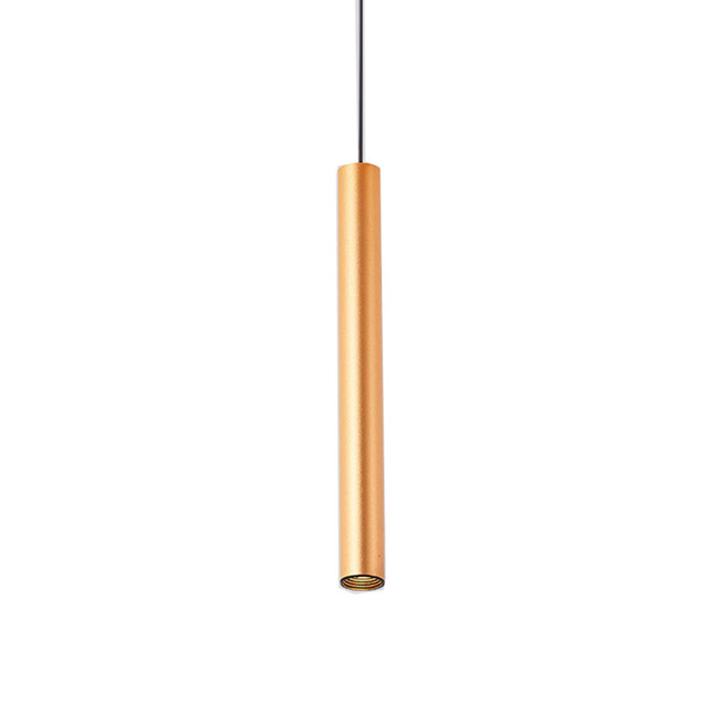LED Decke Kronleuchter Anhänger Licht Lange Rohr Hängen Lampe Wohnkultur Innenraum Küche Licht Esszimmer Einkaufen Dekoration: M / Kaltes Weiß / 6-10W / Gelb