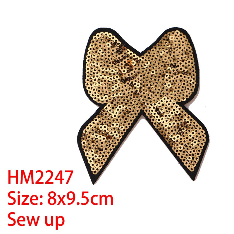 Cartoon Decoratieve Patch Hoge Hakken, Kroon, Boog, gem Icoon Geborduurde Applique Patches Voor Diy Ijzer Op Badges Op Kleding Stickers: HM2247