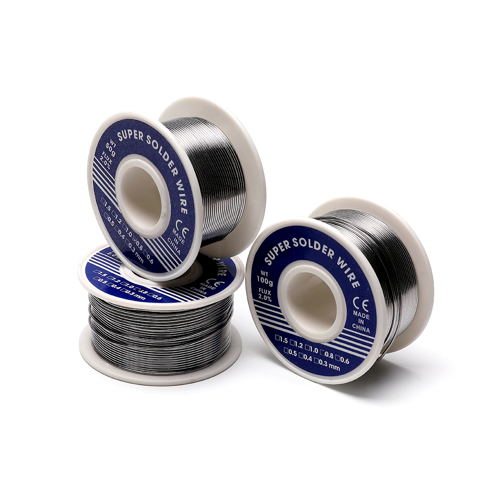 0.8mm 1.0mm 20g 50g 100g lödtenn tråd tenn bly smält kolofonium kärna lödning lödtråd rulle no-clean flussmedel 2.0%