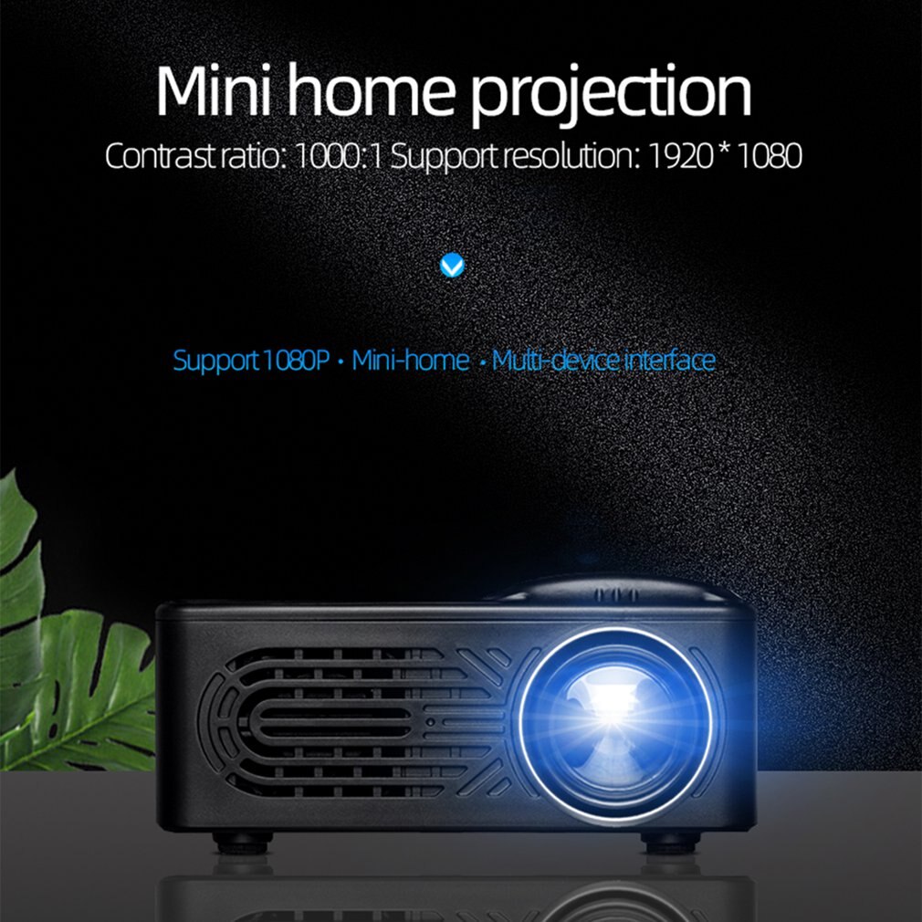 1080p 4k 7000lm led mini-projektor fuld hd-film hjemmebiograf med bærbar praktisk projektor
