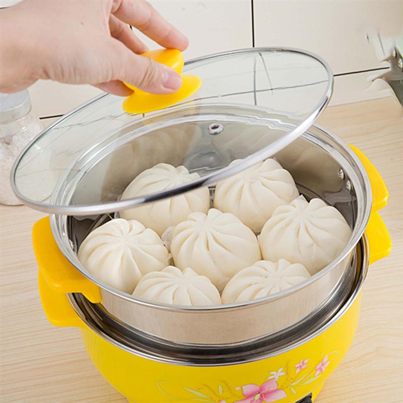 Cooking Pot Steel Ironing Electric Pot Multifunctional Steam Pot Double Layers Stockpot Steamer Cooking Boiler for Home Kitchen