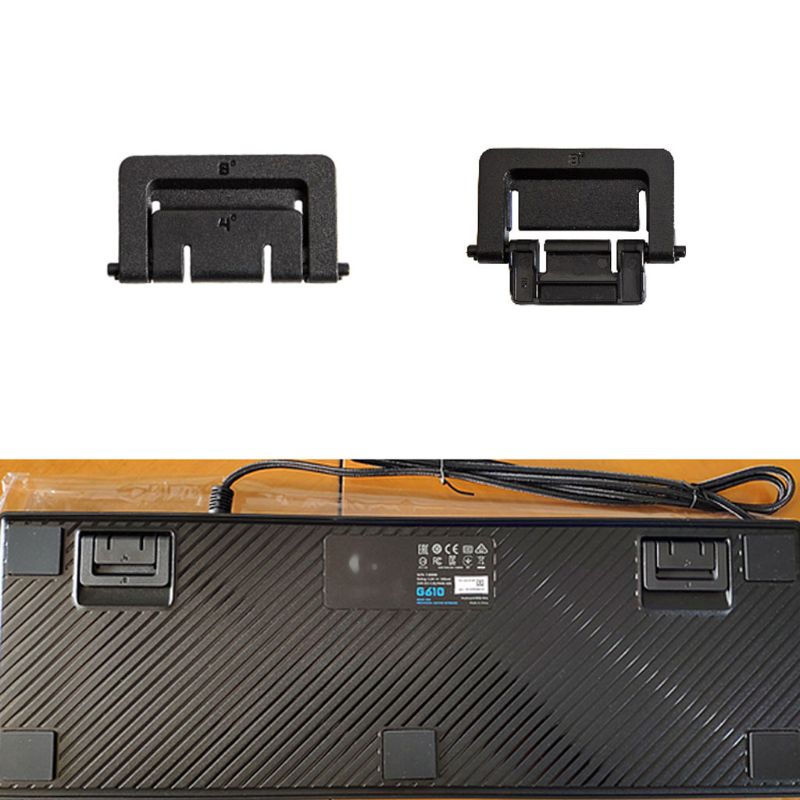 Support de pied de clavier pour logitech G610 G810 GPRO, pièces de réparation de clavier, 2 pièces