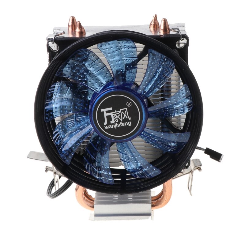 CPU Cooler Master 2 Pure Copper Heat-pipes Fan with Blue Light Freeze Tower Cooling System with PWM Fans
