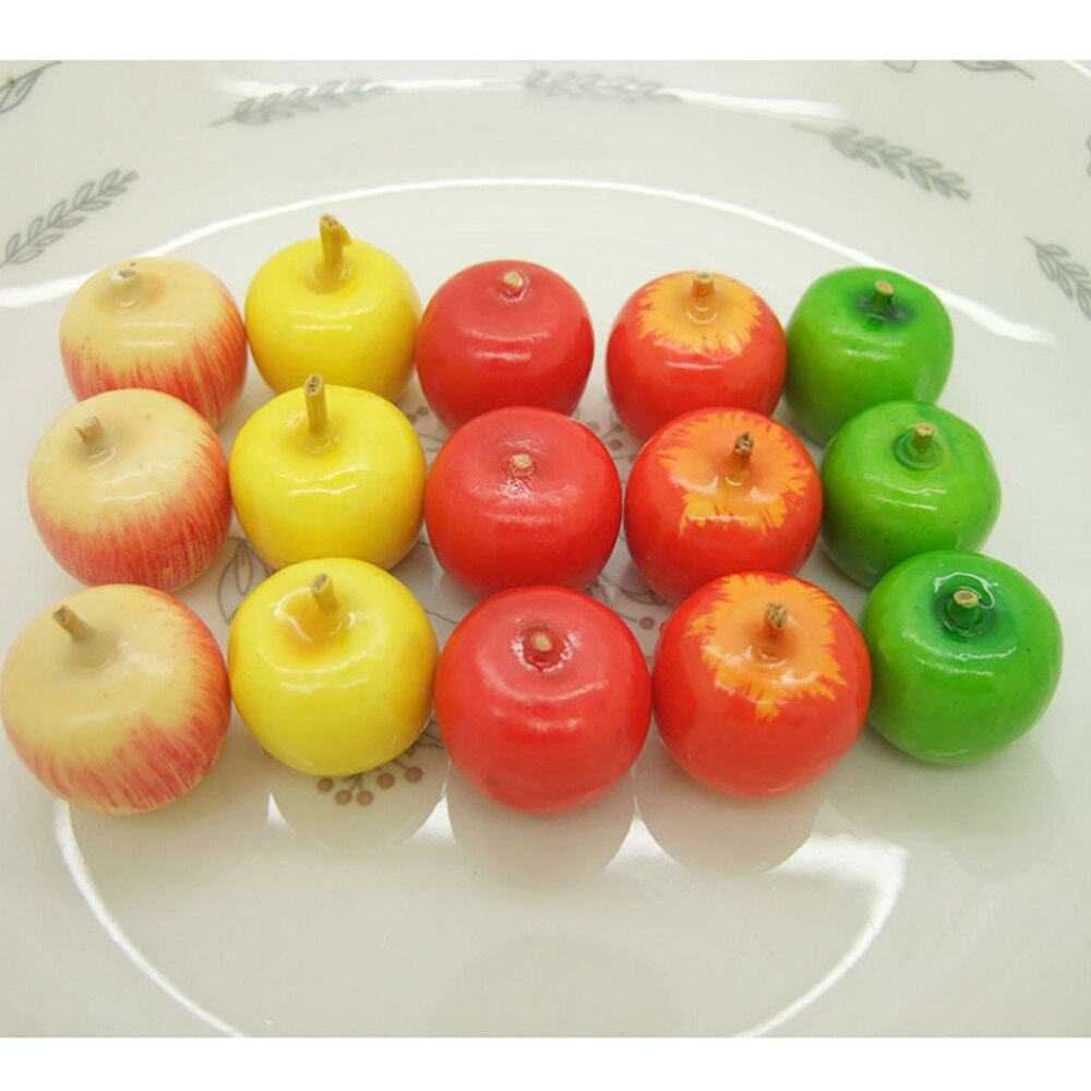 100pcs Simulated Fruit Model Miniature Fruit Model Props Apple Crafts Small Apple Decor for Home Mall Store DIY Desktop: Default Title
