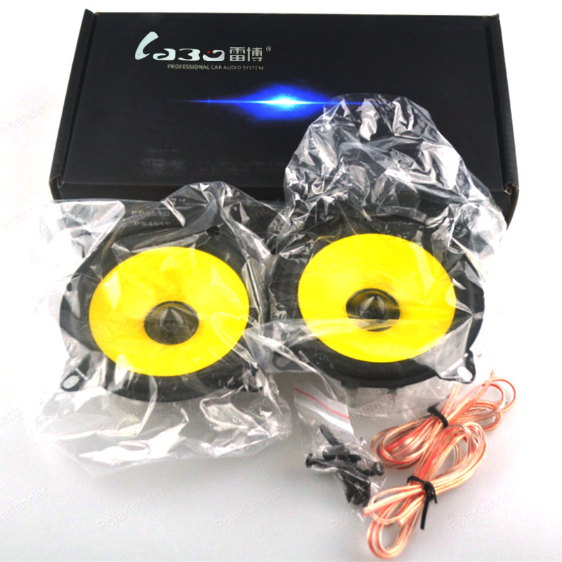 A Pair 4 inch Full-range car speaker PS401D car audio stereo speaker 2x60W Automobile automotive Loudspeakers