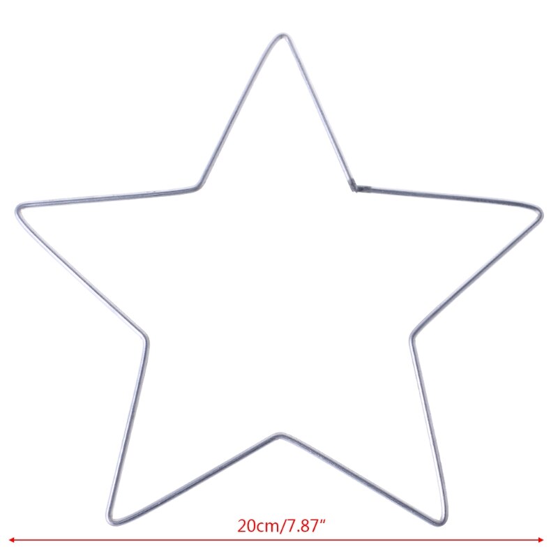 Metal Dream Catcher Star Hoop for DIY Handmade Dreamcatcher Macrame Accessories: 04